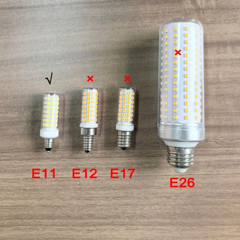Dimmable E11 Led Bulbs,JDE11 120V 75W Halogen Candelabra Bulbs Replace,T3