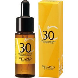 High Concentration Vitamin C Derivative 30% Vitamin Pro VC30 Pure Serum, 0.4 fl oz (12 ml), Dullness, Dryness, Pore Care, Penetrating Type, VC Ethyl Solution Serum