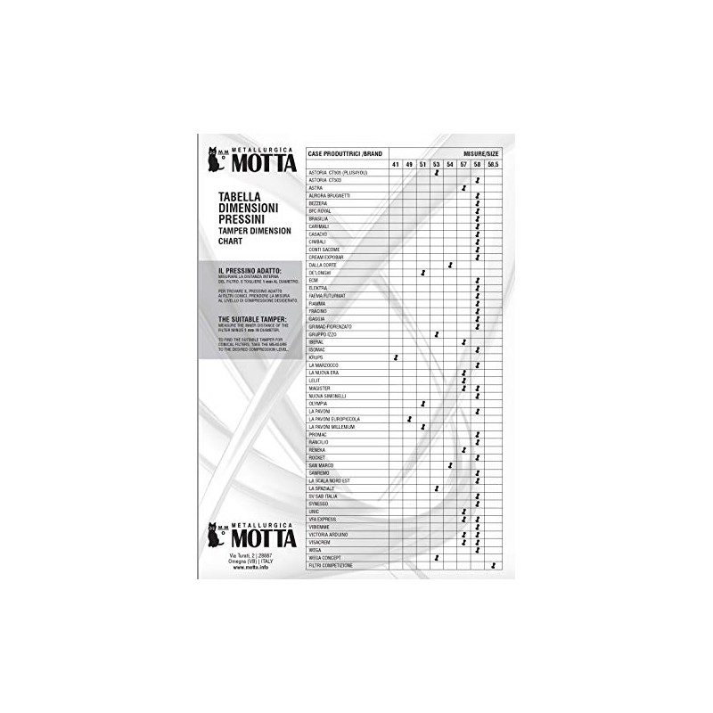 Motta 8170/B - Pressino con manico in legno nero e