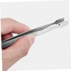 Healeved 4pcs Precision Stainless Steel Tweezers Flat Tips Collector Tools