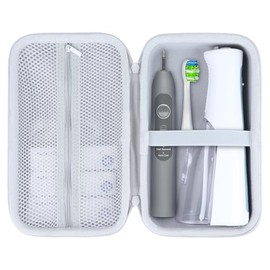 Lebakort Funda protectora dura para Waterpik WP-580EU / WP-582EU / WP-583EU Advanced Irrigador Oral Agua Flosser (Blanco)