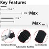 Table Cloth Holder Clips Hidden Strap 5 Pack - Adjustable