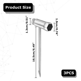 banjiabb Set of 3 13 mm x 19 mm spark plug wrench, T wrench, chainsaw wrench, forestry accessories, chainsaw wrench, combination wrench, chainsaw accessories, for chainsaw