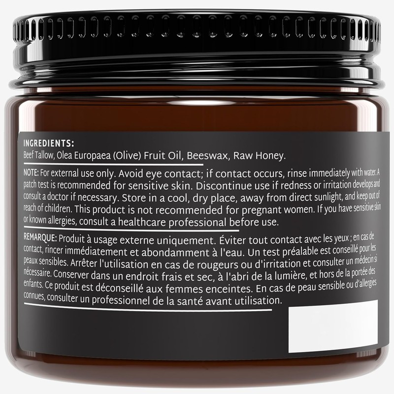 MODII NATURAL Beef Tallow Balm For Skin - Grass-Fed Tallow