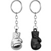 VODAFQS Set of 2 Key Fob Stainless Steel Boxing Gloves