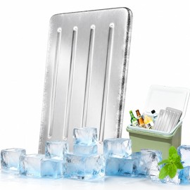 Incredible Cold Insulation Power (Super Big Size! New 2026 design! Long Type, Powerful Cooling, Speed Freezing & High Performance Cold Insulation, Stainless Steel Ice Pack, Reusable, Long Lasting
