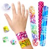 Giraffe Manufacturing 50-Pack Slap Bracelets for Kids – Snap Wristbands
