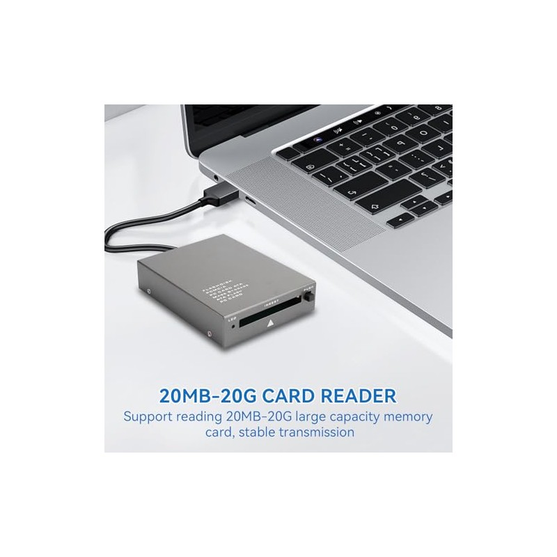 Lector de tarjetas USB 2.0 PCMCIA, interfaz USB2.0 a tarjetas