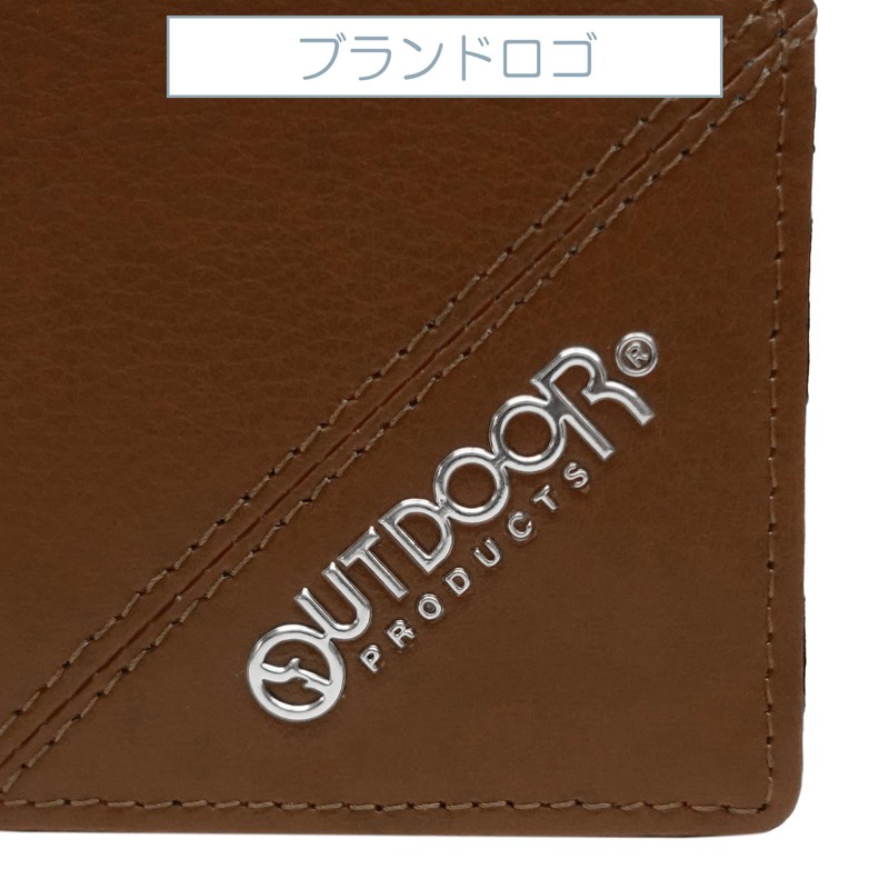 Outdoor Products Bifold Wallet, Forming Leather, Coin Purse, Card Pocket,