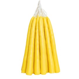 Vela de Sebo 26 Piezas (Amarilla)