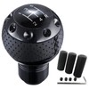 Arenbel 5 Speed Leather Car Shifter Ball Handle Manual Gear