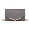 Miss Lulu Women's Clutch Elegant Envelope Evening Bag with Chain