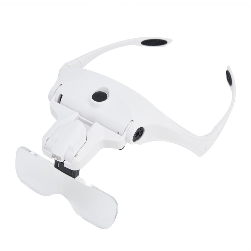 Head Magnifier LED USB Charging Jewelry Magnifying Glass for Painting
