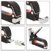 com-four® Hand Stapler with Accessories, Powerful Tool Stapler with Adjustable