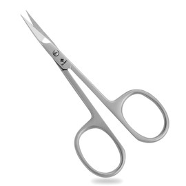 Curved Cuticle Scissors 3.75 inch Premium Stainless Steel Fine Cuticle Scissors with Case, Manicure Scissors for Women & Men