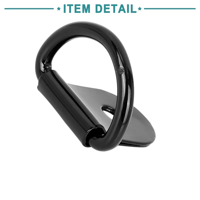 ACROPIX Car D-Ring Anchor Auto Trunk Black 20pcs