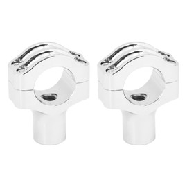 1.25" Motorcycle Handlebar Riser Handlebar Clamp Mount Fits Harley Sportster Road King Dyna Softail (Color : Chrome)