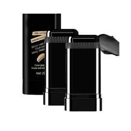 2-in-1 Hair Color Stick & Comb, Long-Lasting Waterproof Color,Sweat-Proof, Quick Root Touch-Up, Easy Root Coverage for Everyday Styling, For Women & Men (BLACK)