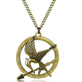 Collar inspirado en los juegos del hambre de Sinsajo (bronce, talla única)