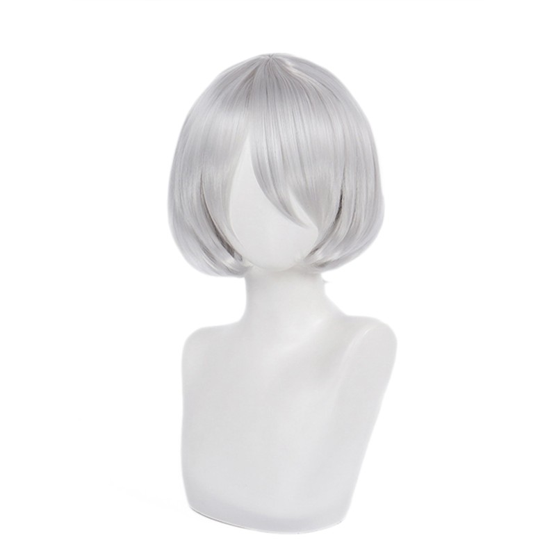 OSIAS 2B Wig Silver Thick Short Heat Resistant Hair