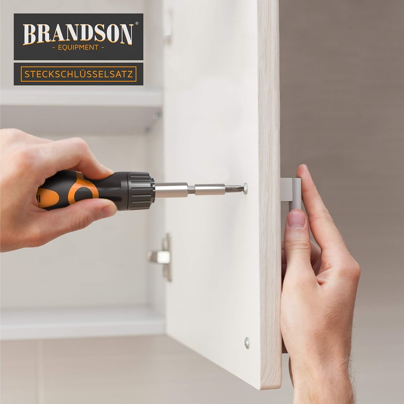 Brandson Screwdriver Set – 46 Piece Tool Box – Nuts