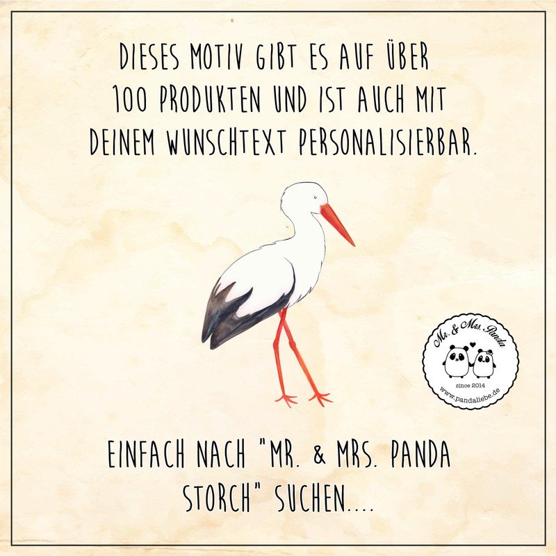 Mr. & Mrs. Panda Children's Drinking Bottle Stork - Gift,