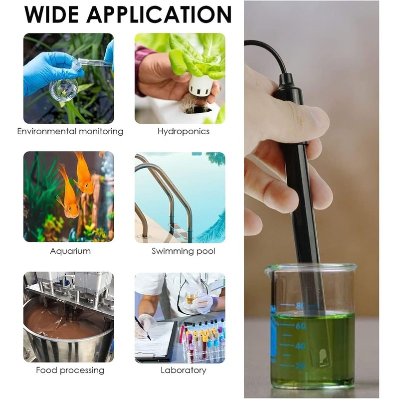 Uadme PH Probe, PH Electrode with BNC Socket, High Sensitivity