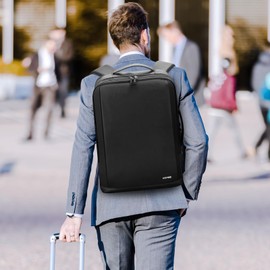 HOMIEE Men's Backpack, 15.6 Inch Laptop Backpack, Waterproof, Hand Luggage, Aeroplane Travel Backpack, Business Backpack, Travel Backpack, City Uni Laptop Bag, Large with USB Charging Port, Style 2,