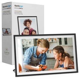 Apolosign Nixplay App Digital Picture Frame, 10.1 inch 15.6 inch HD Touch Screen Display, Auto-Rotation Feature, Securely Share Photos/Videos via Email or Mobile/Desktop Apps - Size: 15.6 inch
