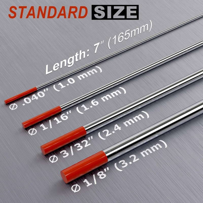 WelderElite TIG Wire Feeder Pen with 1/16'' × 7'' Red