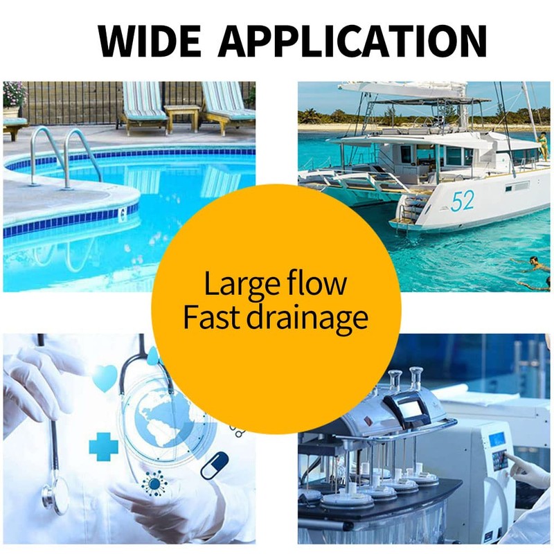 HUIXHAO Electric bilge pump 12V 1100GPH,Non-Automatic Marine Submersible Boat Bilge