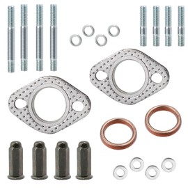 Mokuo GY6 Intake and Exhaust Stud Nuts Come with Exhaust Gasket,Pack of 2