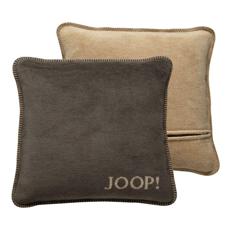 Joop 754646 Cushion Cover Plain Double-Sided Silver Natural Cotton/Polyacrylic Dimensions: