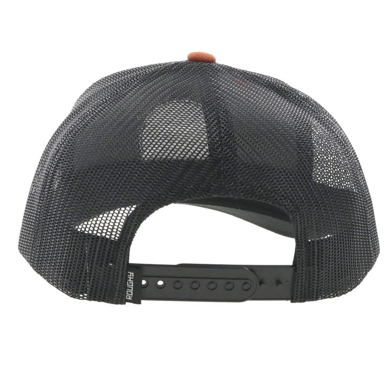 HOOEY Men’s Roughy Adjustable Snapback Hat (Orange/Black)