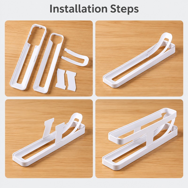 Automatic Rolling Egg Storage Box – Refrigerator Egg Organizer Rack