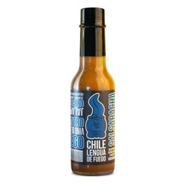 Hot Sauce | Chile Lengua de Fuego (Pack of 1, Salsaracha) - Garlic & Jalapeño Sriracha-Style Hot Sauce with Tomato, Scotch Bonnet & Sweet Heat