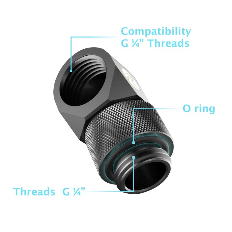 RAIJINTEK RAI - G1/4 FITTING MF0906 SILVER G1/4" Male to