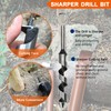 1 X 10 Upgrade Scotch Eye Wood Auger, Sharper Embedded