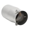 Exhaust Muffler 76mm/2.99in Mirror Polishing Stainless Steel Rear Muffler Exhaust