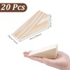 NBEADS 20 Pcs Wooden Door Stopper Wedges, Triangle Door Stop