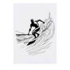 'Surfer Riding The Waves' Temporary Tattoo - Water Resistant, Skin-Safe,