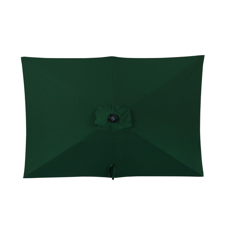 Island Umbrella Nassau 6.5-ft x 10-ft Rectangular Market - Hunter