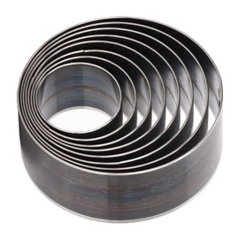 Watris Veiyi 8 Stück Lochstanzer, 25-60mm Locheisen, Legierter Stahl Stanzer Rund, Locheisen Set, Verformungsschutz Kreisstanzer für Leder Stanzwerkzeug