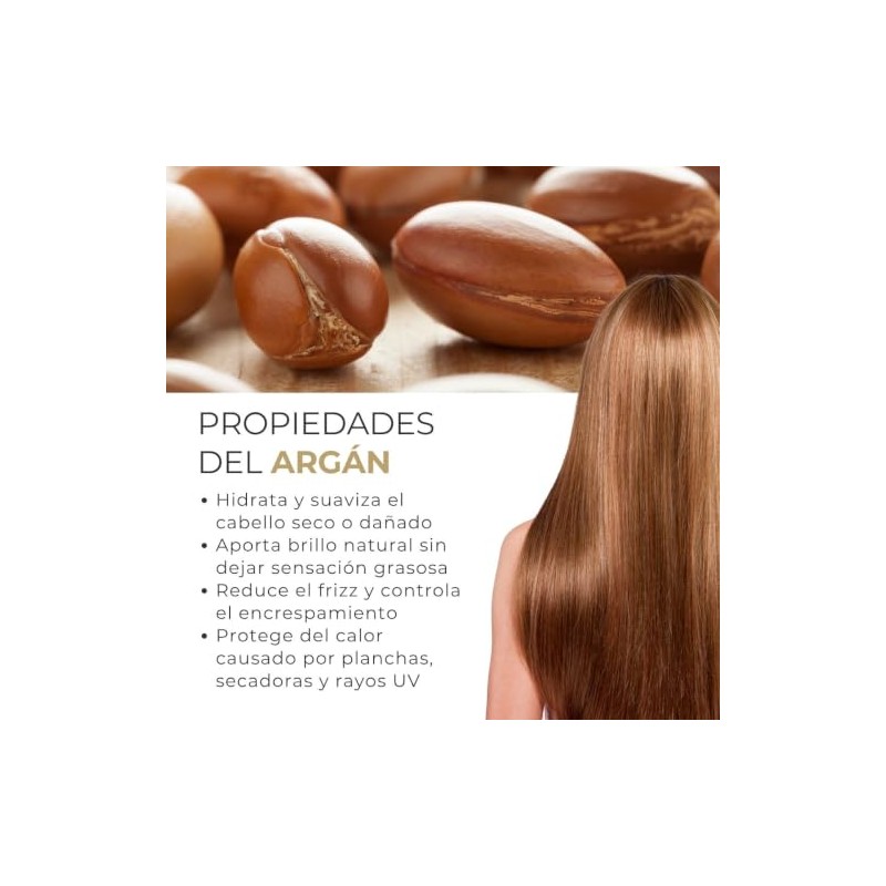 Aceite de Arg?n 50ml, Controla Frizz, Nutre Cabello. Mc Life