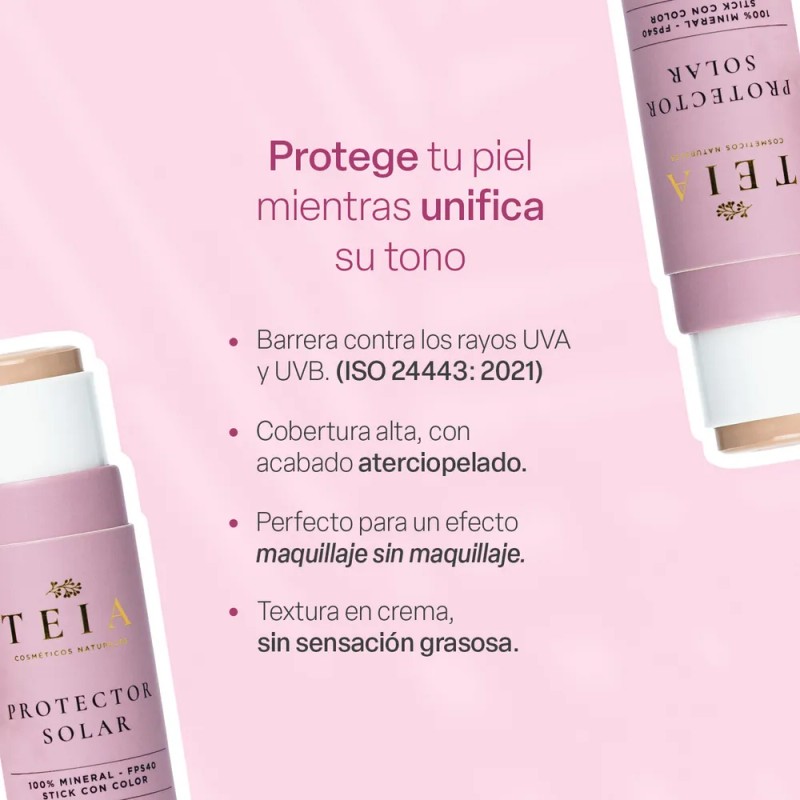 Protector Solar Facial En Barra Fps40 Teia (claro)