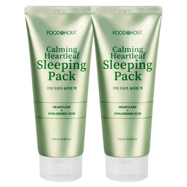 (1+1) Foodaholic Calming Houttuynia cordata sleeping pack 200ml moisture cream sleep / (1+1)푸드어홀릭 카밍 어성초 슬리핑 팩 200ml 수분크림 수면