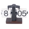 Digital Flip Dоwn Clock Retro Wooden Mechanical Flip Clock Desktop