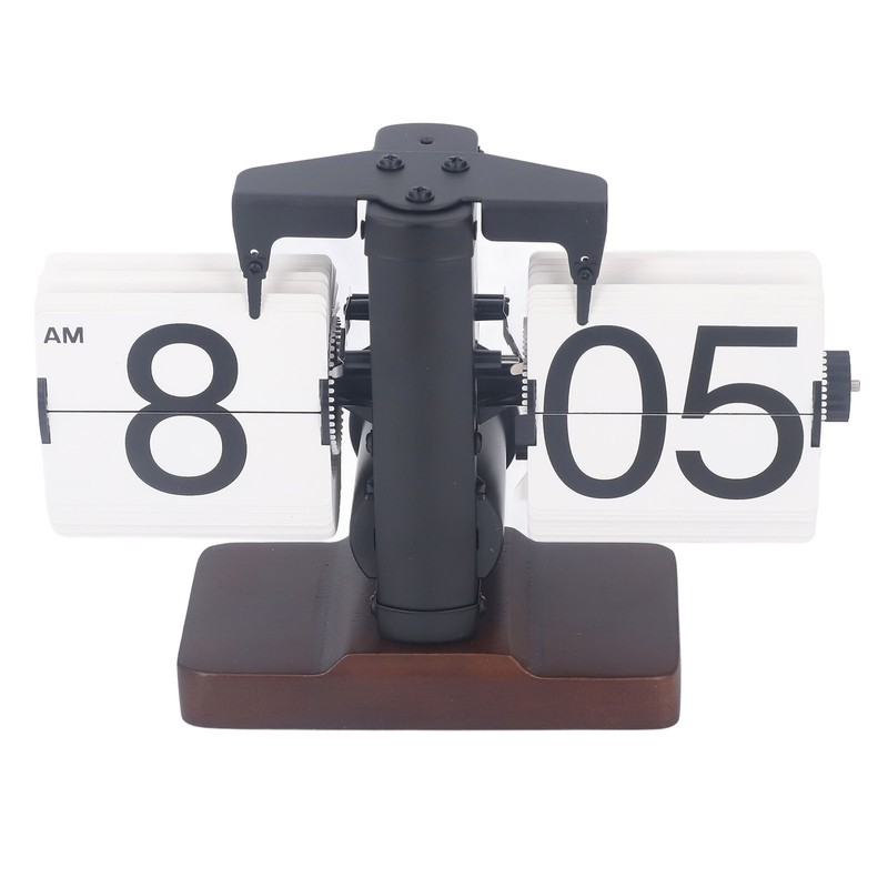 Digital Flip Dоwn Clock Retro Wooden Mechanical Flip Clock Desktop