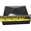 Decorex Hardware 4" x 4" Aluminum Pyramid Post Cap for