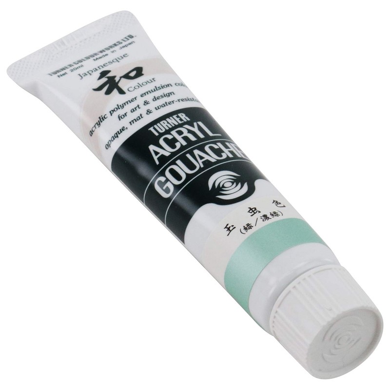 Turner AG020398 Acrylic Gouache Japanesque Iridescent (Green/Dark Green) 0.7 fl